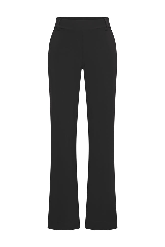Bonded Travel Broek Straight Black 202624