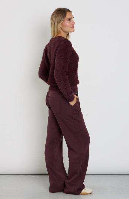 Broek Colette Scuba Burgundy SRB4994 L33