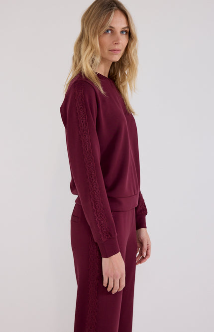 Trui Technical Sweat Lace Pomegranate C12-21-601