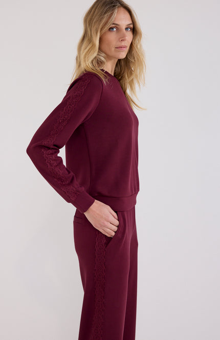 Trui Technical Sweat Lace Pomegranate C12-21-601