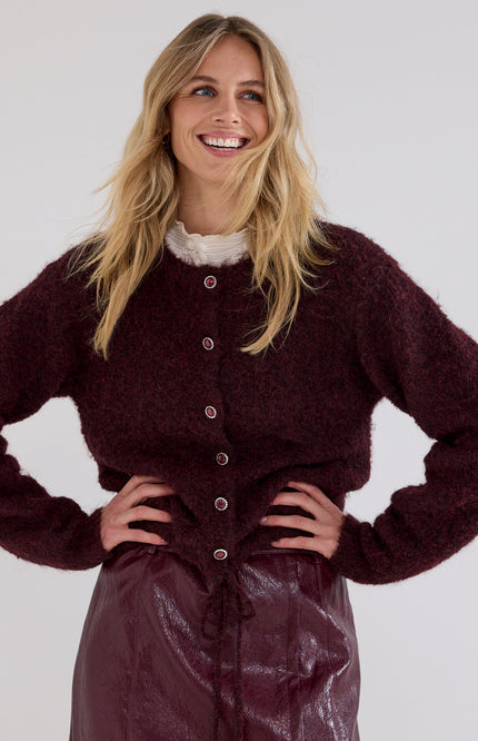 Vest Puff Sleeve Pomegranate C18-21-701