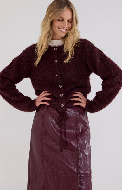 Vest Puff Sleeve Pomegranate C18-21-701