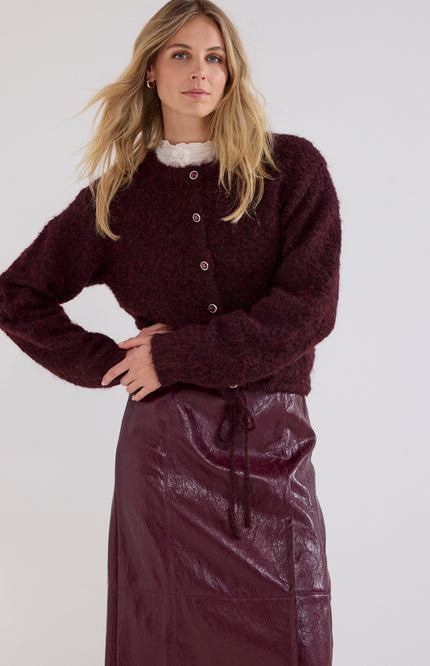 Vest Puff Sleeve Pomegranate C18-21-701