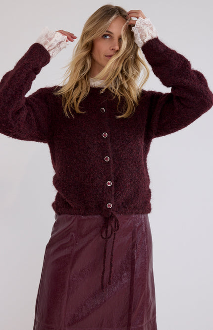 Vest Puff Sleeve Pomegranate C18-21-701