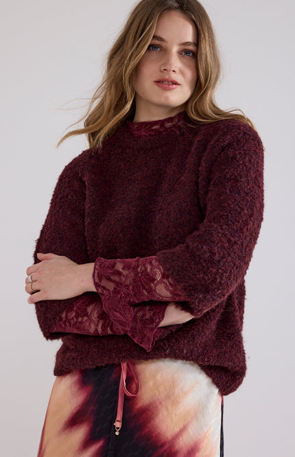 Trui Bouclé Pomegranate C18-21-602