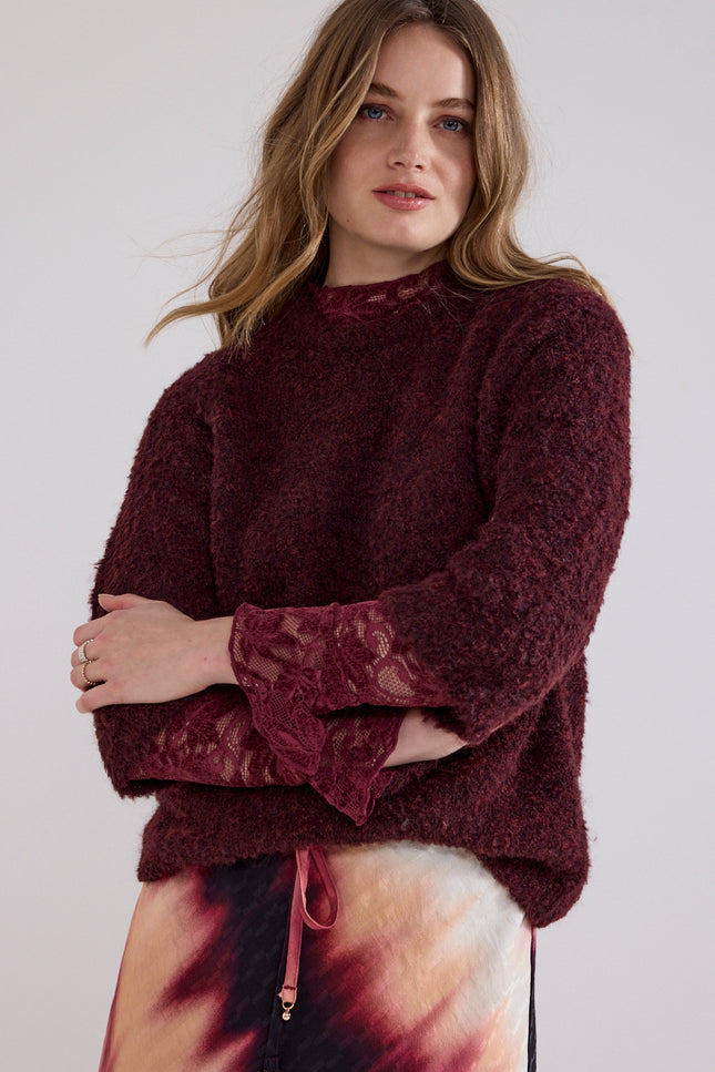 Trui Bouclé Pomegranate C18-21-602
