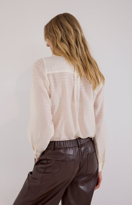 Blouse Strass Placket Snow C24-21-301