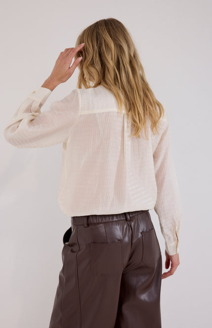 Blouse Strass Placket Snow C24-21-301