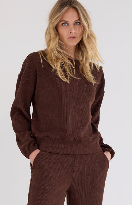 Trui Dropped Shoulder Chocolate C49-21-601