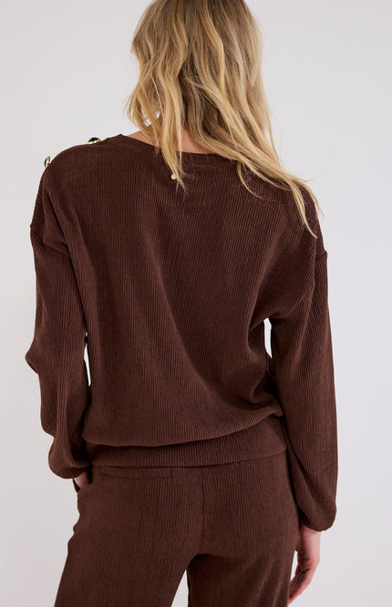 Trui Dropped Shoulder Chocolate C49-21-601