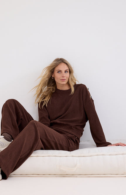 Trui Dropped Shoulder Chocolate C49-21-601