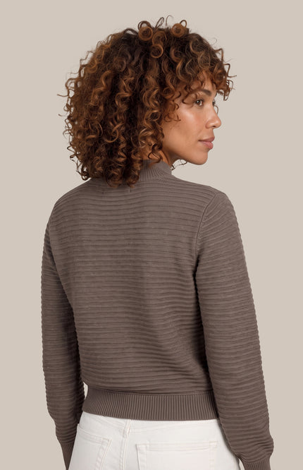 Top Tuiren Knitting Dark Earth