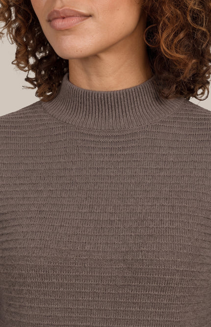 Top Tuiren Knitting Dark Earth