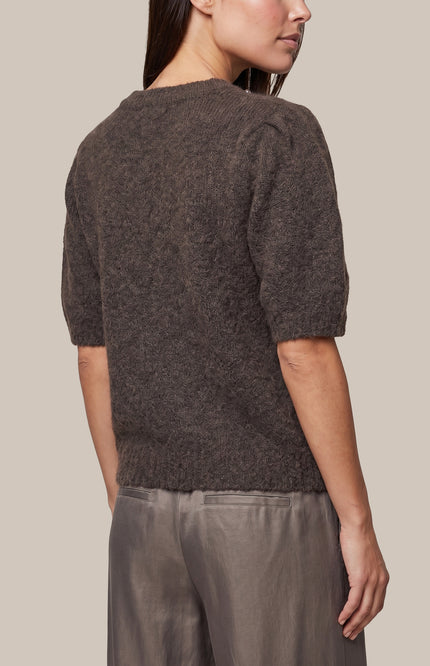 Sweater Eiléan Knitting Dark Earth