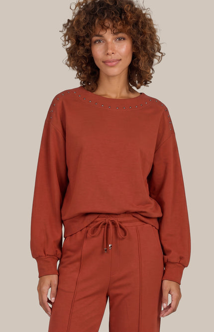 Sweater Aoife Knitting Burnt Henna