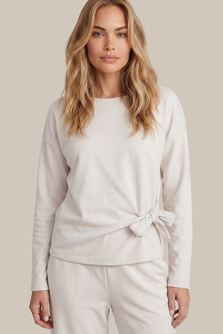 G-maxx Orlaith Sand top met korte mouwen en V-hals, lichtgewicht en ademend voor casual draagcomfort