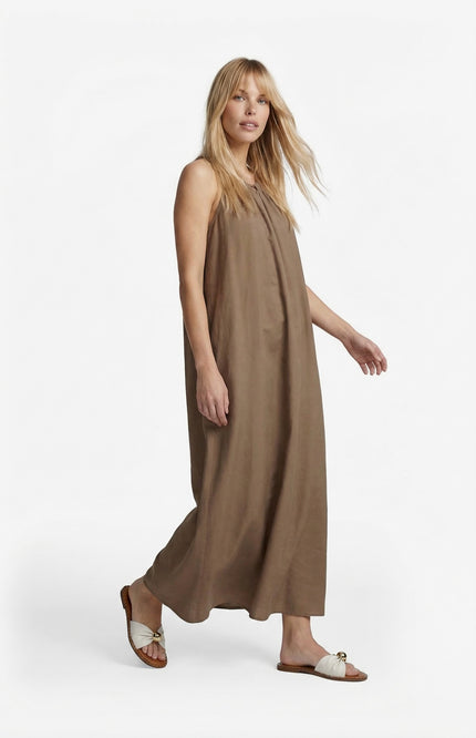 G-maxx Jurk Ilona Walnut Stretchshop.nl