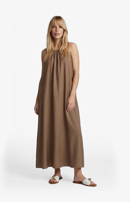 G-maxx Jurk Ilona Walnut Stretchshop.nl