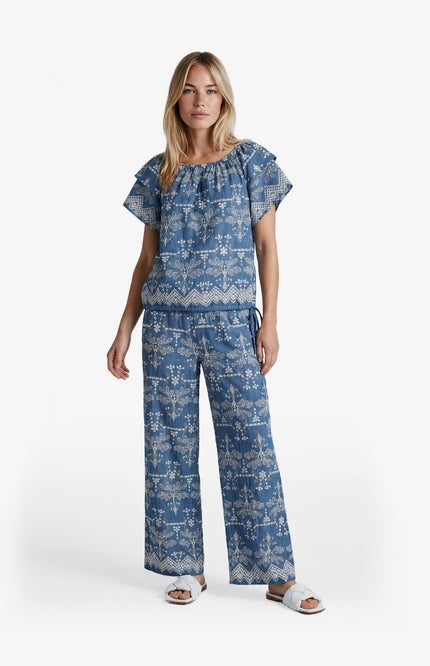 G-maxx Broek Minou Denim Mid Blue Stretchshop.nl