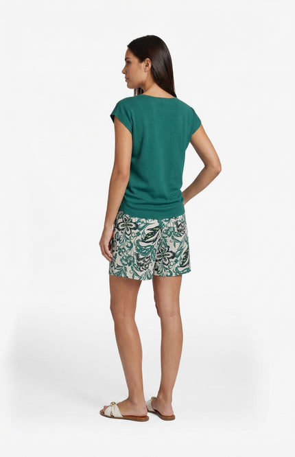 G-maxx Short Nadine Sand Vintage Green Stretchshop.nl