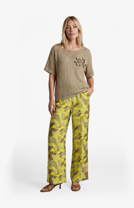 G-maxx Broek Ilsebel Cyber Lime Walnut Stretchshop.nl