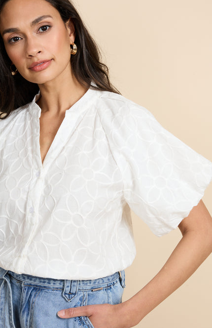 G-maxx Blouse Thalia Offwhite Stretchshop.nl