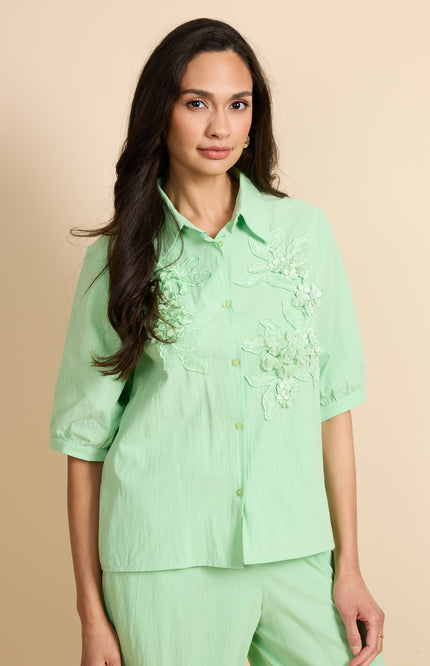 G-maxx Blouse Vaeda Fresh Green Stretchshop.nl