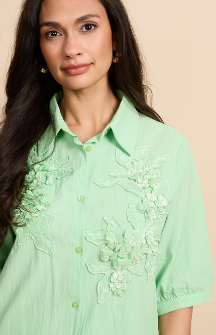 G-maxx Blouse Vaeda Fresh Green Stretchshop.nl