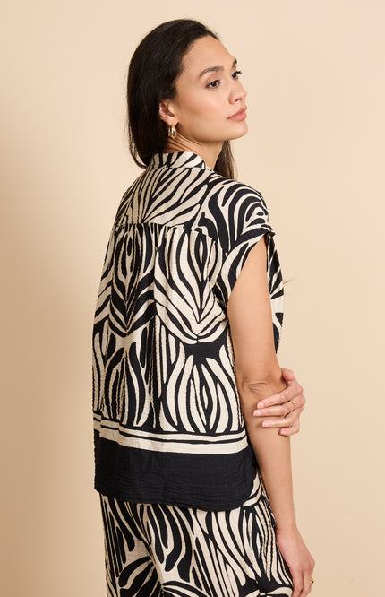 G-maxx Top Havine Black Sand Stretchshop.nl