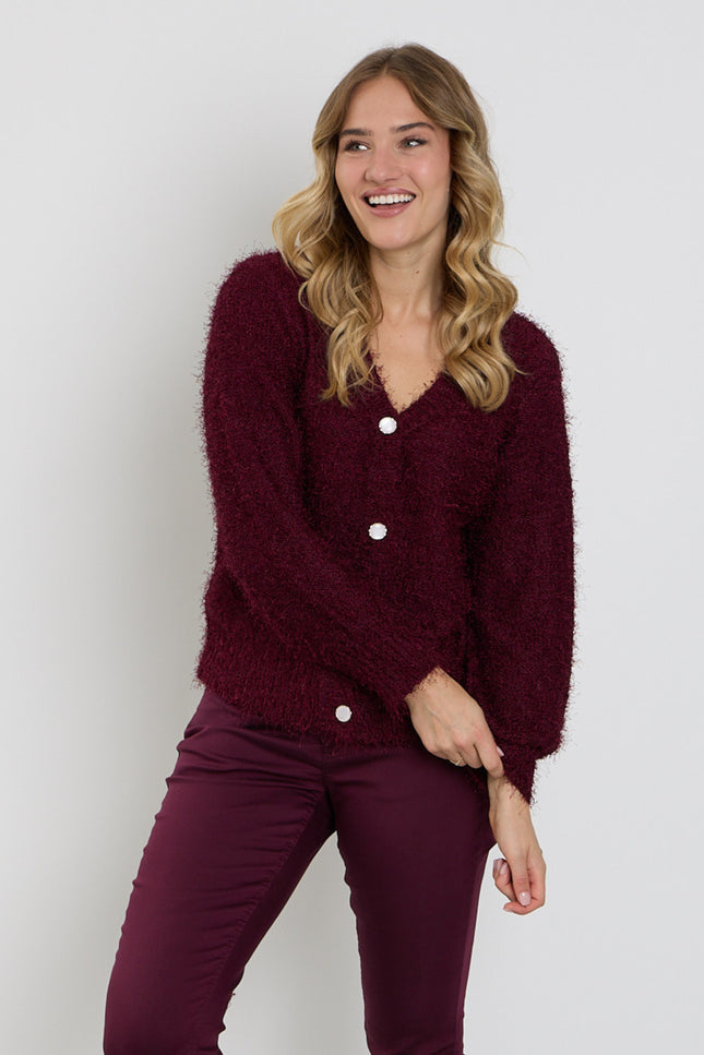 Vest V-hals Fluffy Port 426493