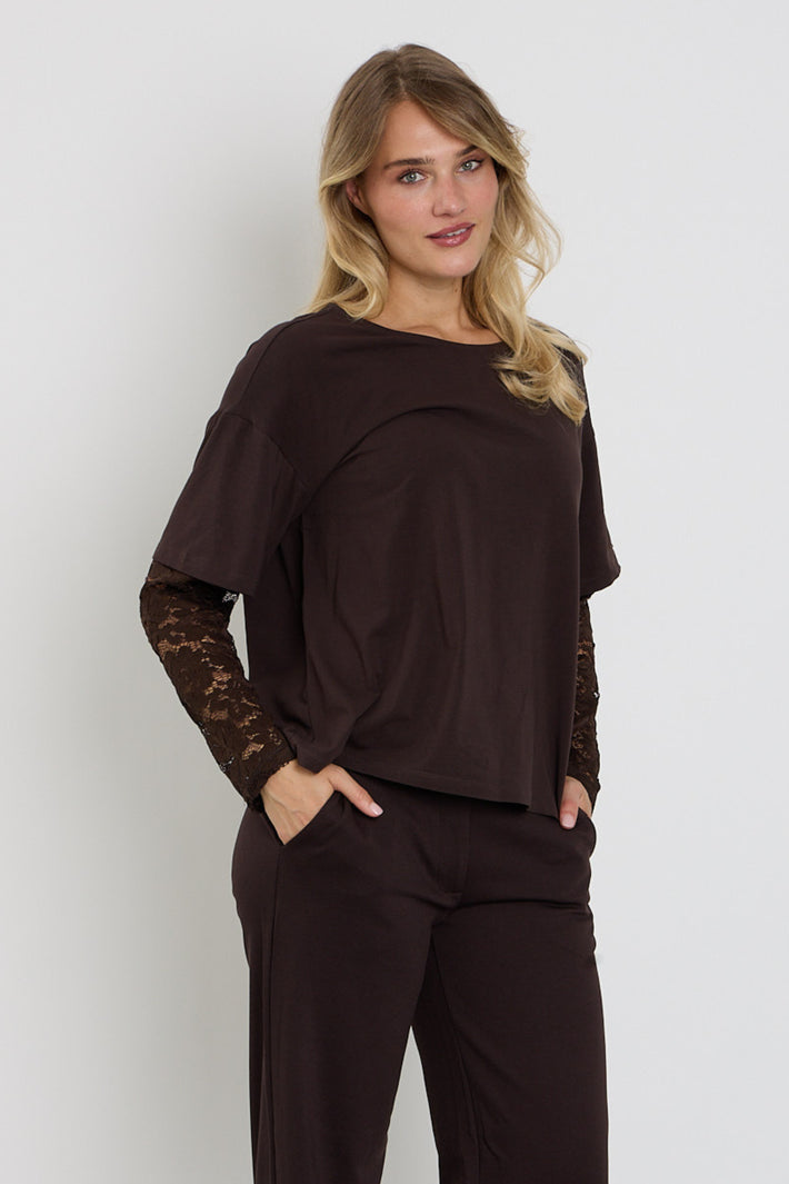 Vrijetijdst-shirt Fqchico Mole van Freequent met korte mouwen en ronde hals, lichtgewicht en comfortabel voor dagelijks gebruik.