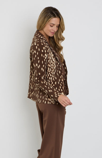 Travel Blazer Bambi Print Chestnut 202015