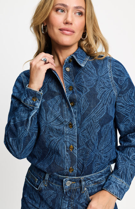 Blouse Yara Bows Mid Blue SP9736