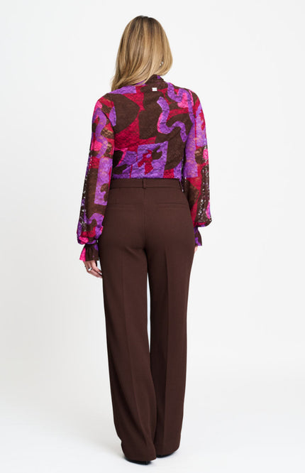 Broek Lara Chocolate Brown SP9754