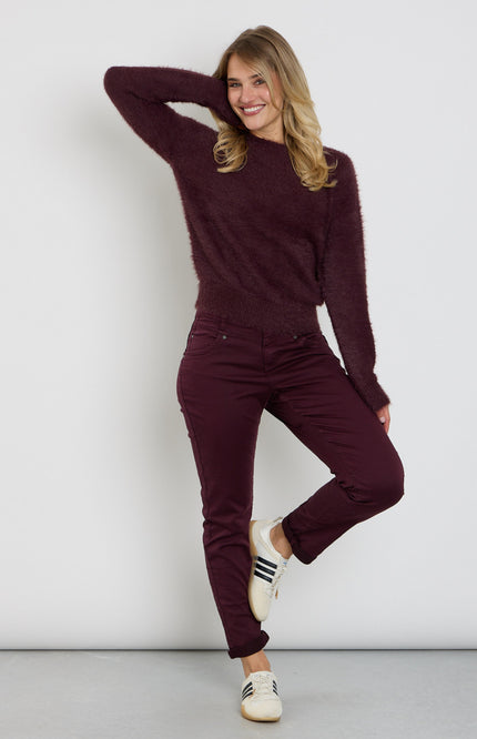 Broek Relax Jog Colour Burgundy SRB5022 L31