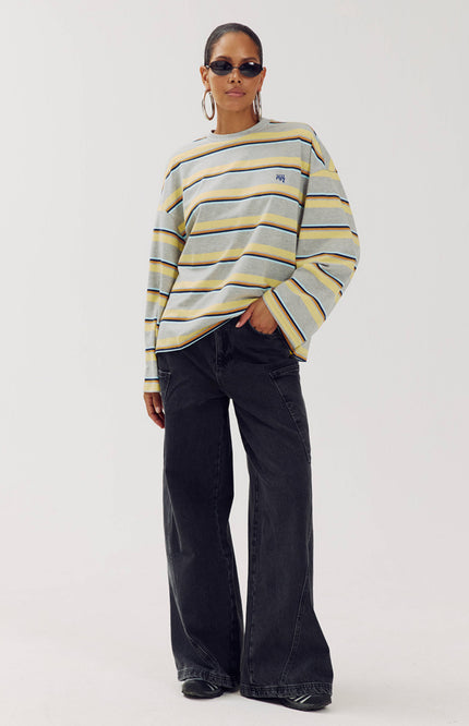 Longsleeve Tommy Grey Melee Stripe AW6P613