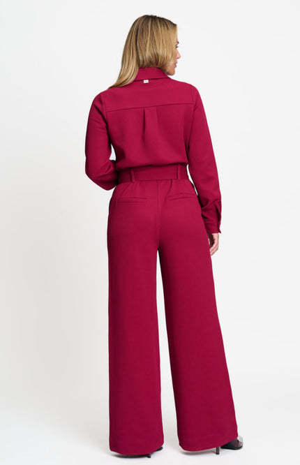 Jumpsuit Megan Burgundy Red SP9749