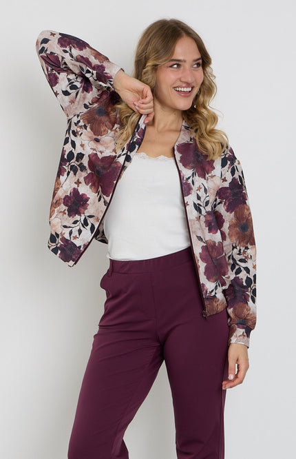 Bomber Bloemprint Camel 183680