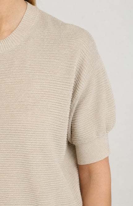 Top Kinty Lurex Sand NKF01068