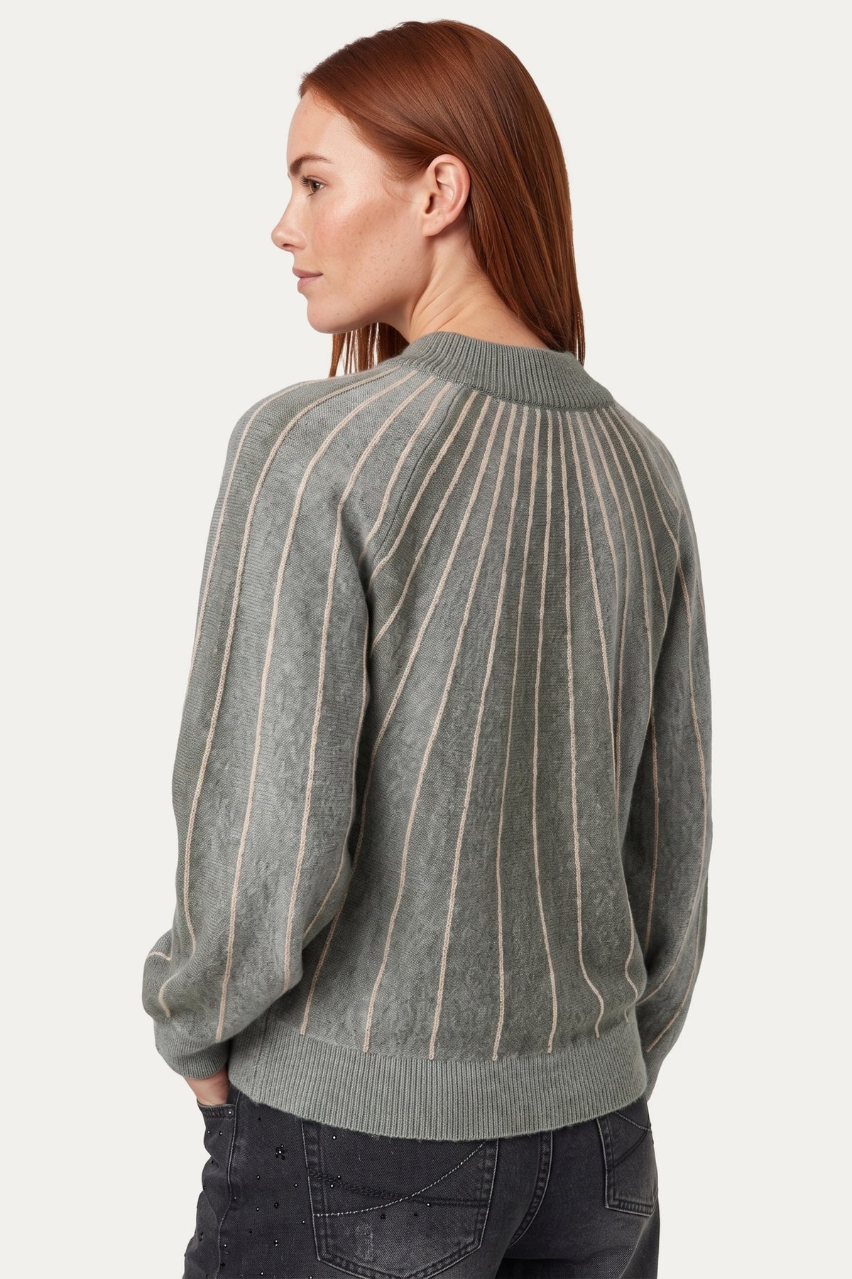 Groene gebreide top van G-maxx met Clementine Knit Cosy design, comfortabel en stijlvol voor casual draagstijl.