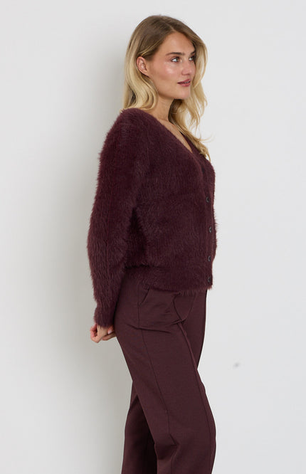 Vest Fuzzy Burgundy SRB5115