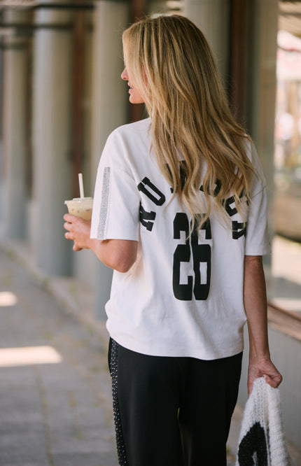 T-Shirt Kailey Offwhite Black A26