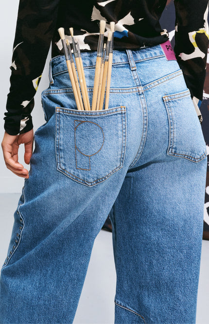 Jeans Jacky Studs Mid Blue SP9712