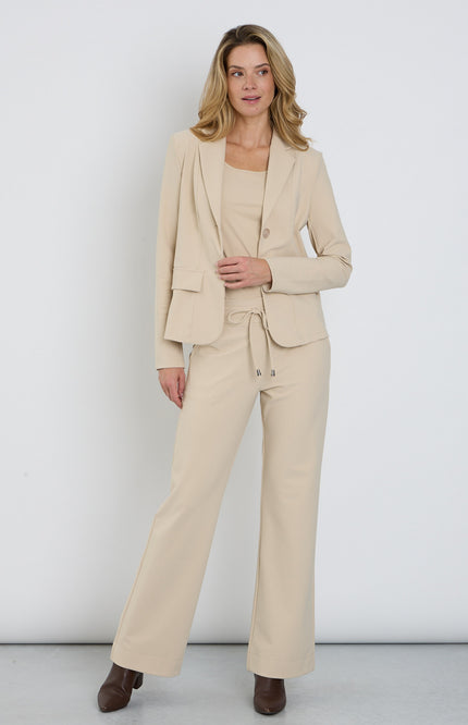 Bonded Travel Broek Flared Sand 202631