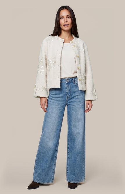 Jacket Bryndís Wool White