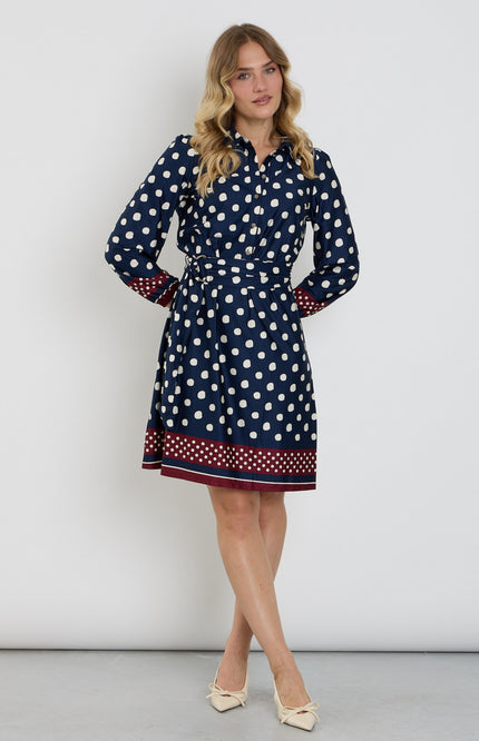 Jurk Met Bolletjesprint D327L-P157