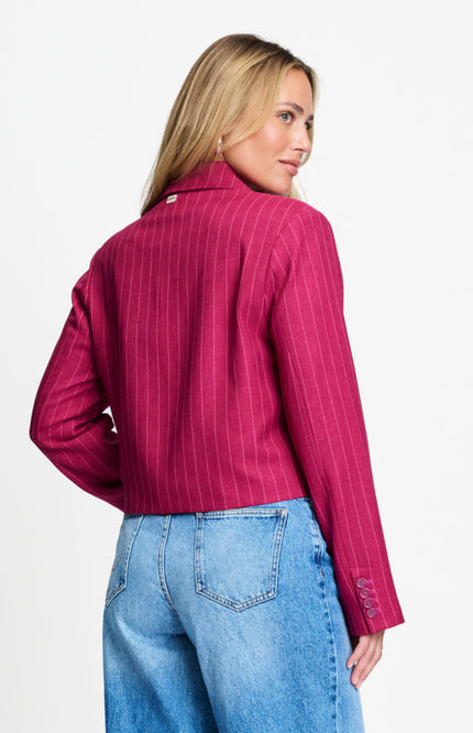 Blazer Rowan Striped Burgundy Red SP9723