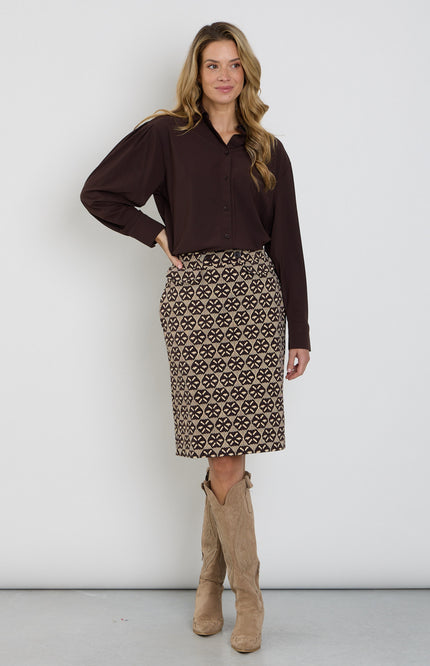 Travel Rok Harvest Ikat Print Espresso 202871
