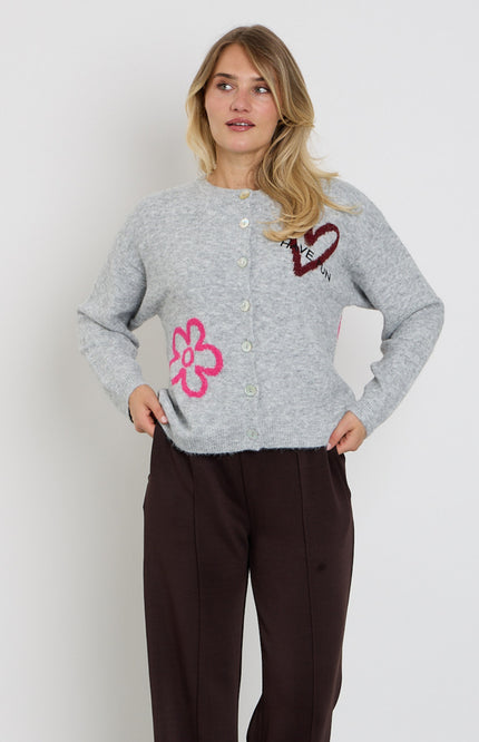 Vest Fqnomas Med Grey Mel Fuchsia Purple 211606