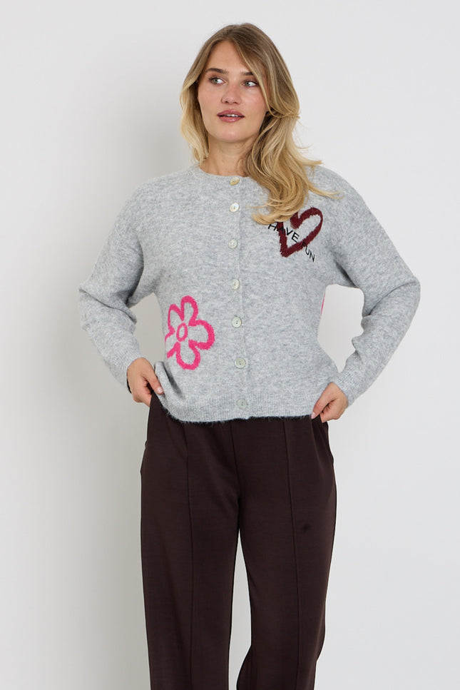 Vest Fqnomas Med Grey Mel Fuchsia Purple 211606